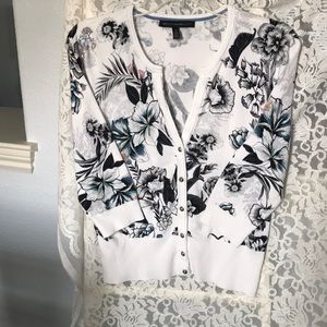 WHBM 3/4 sleeve Cardigan